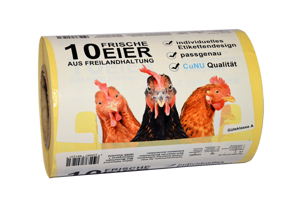 Etiketten für Huhtamaki Effect Plus 10